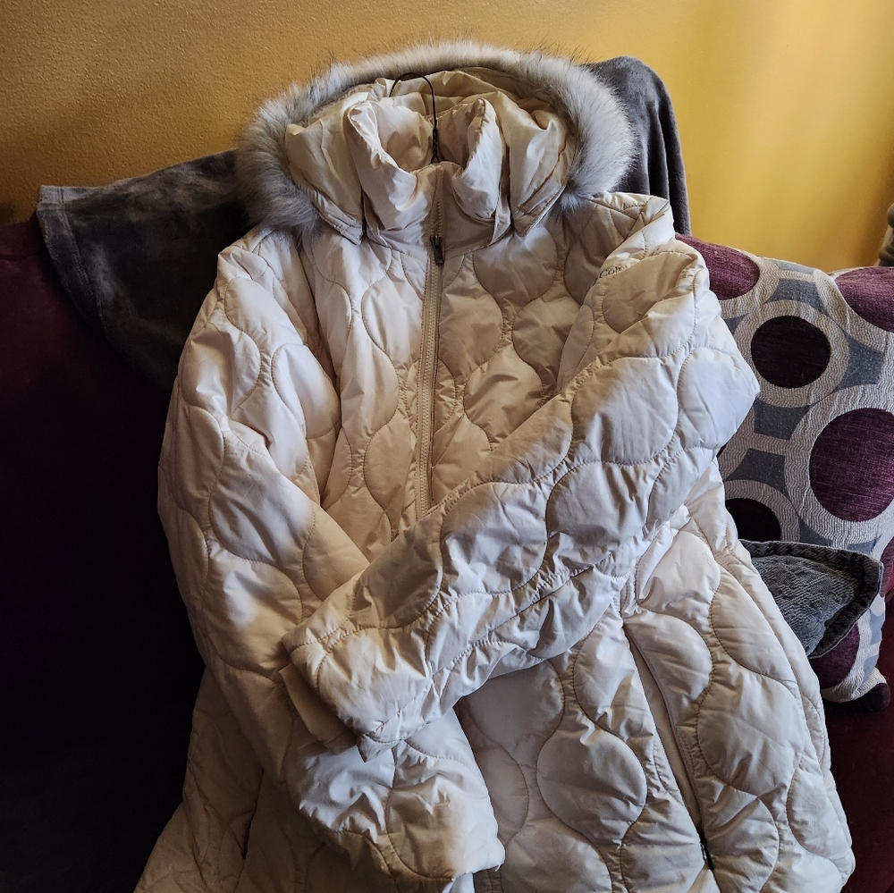 Columbia Mid Length XXL Jacket Cream